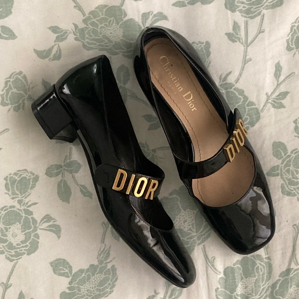 Dior Baby D Mary Jane in black patent